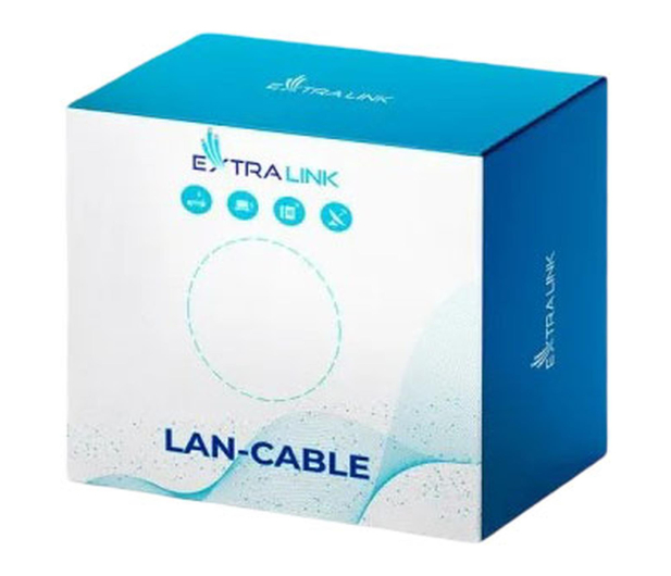 ExtraLink CAT5E FTP (F/UTP) Zewnętrzny Kabel sieciowy 50M - 1543932 - zdjęcie 3